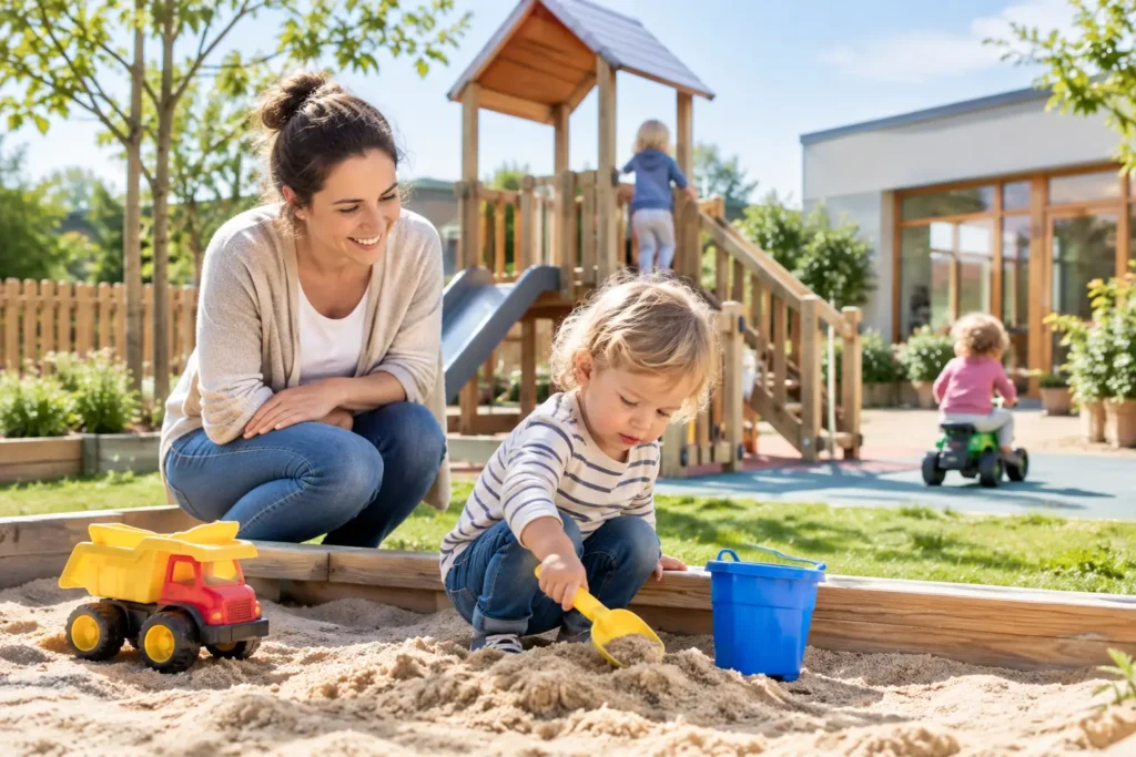 Kita Garten für Kleinkinder sicher gestalten
